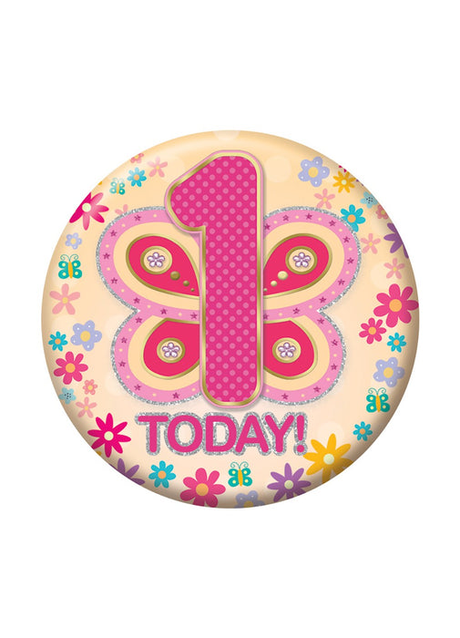 Age 1 Girl Small Badge