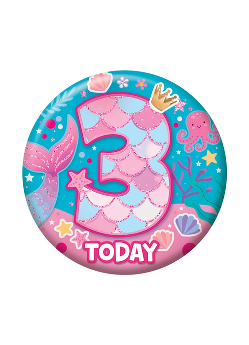 Age 3 Girl Small Badge