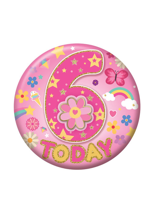 Age 6 Girl Small Badge