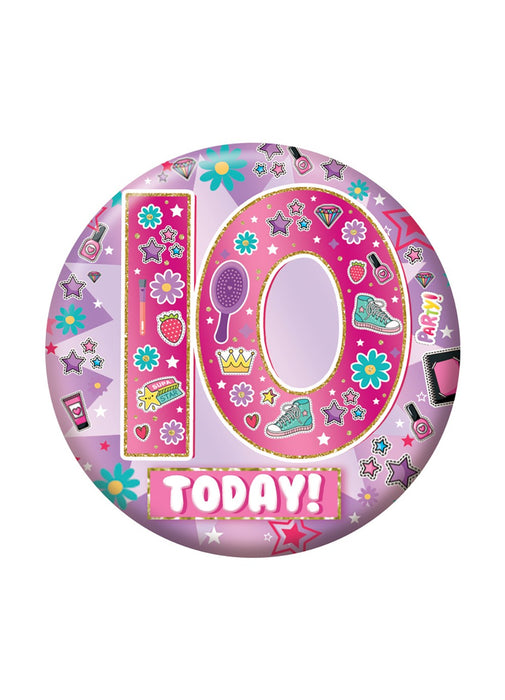 Age 10 Girl Small Badge
