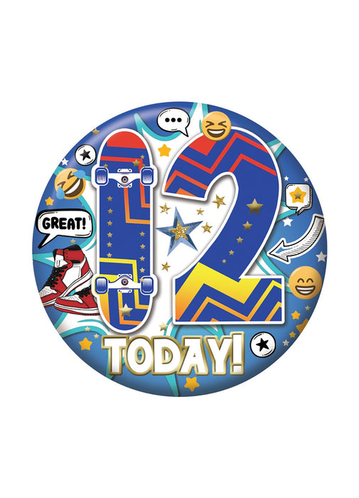 Age 12 Boy Small Badge
