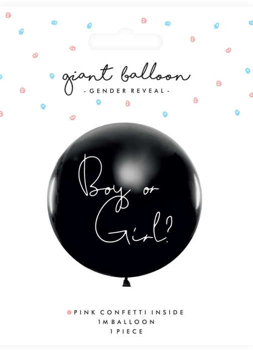 Pink Gender Reveal Latex Balloon