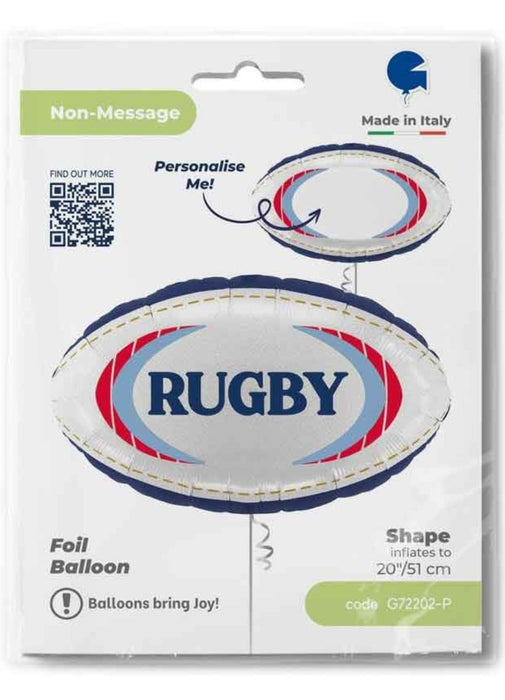 Rugby Ball Large Foil Balloon