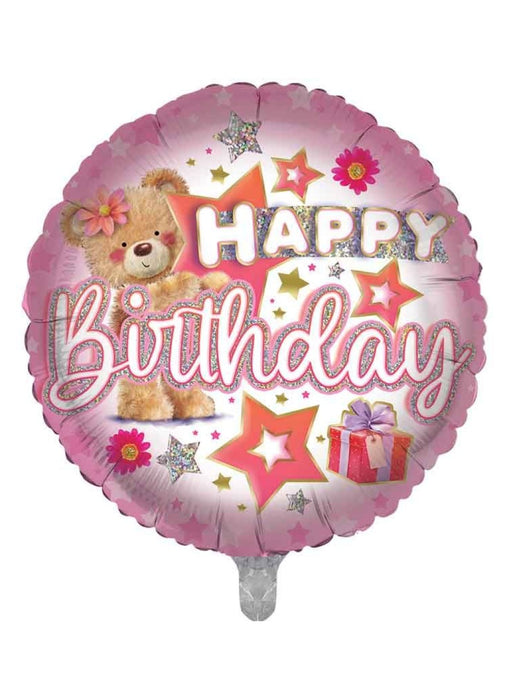 Happy Birthday Teddy Foil Balloon