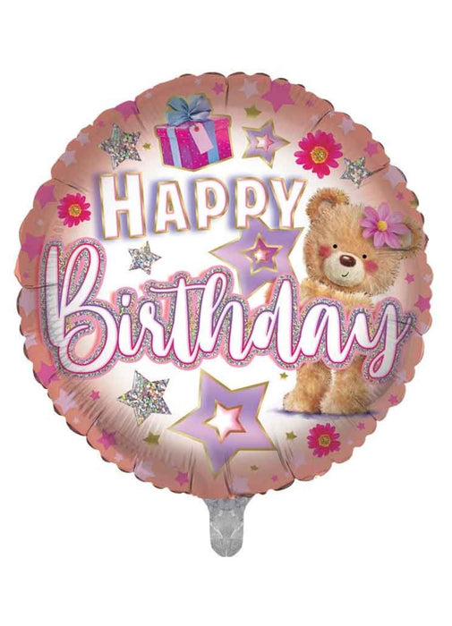 Happy Birthday Teddy Foil Balloon