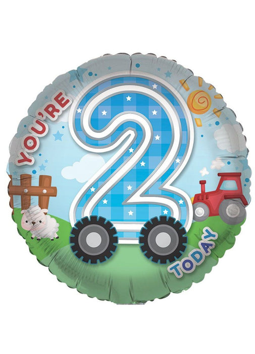 Age 2 Boy Foil Balloon