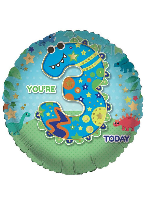 Age 3 Boy Foil Balloon