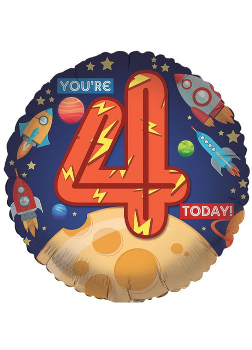 Age 4 Boy Foil Balloon