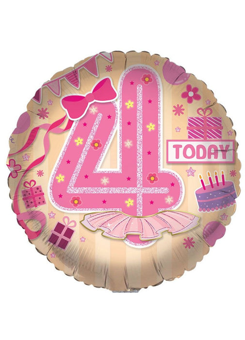 Age 4 Girl Foil Balloon