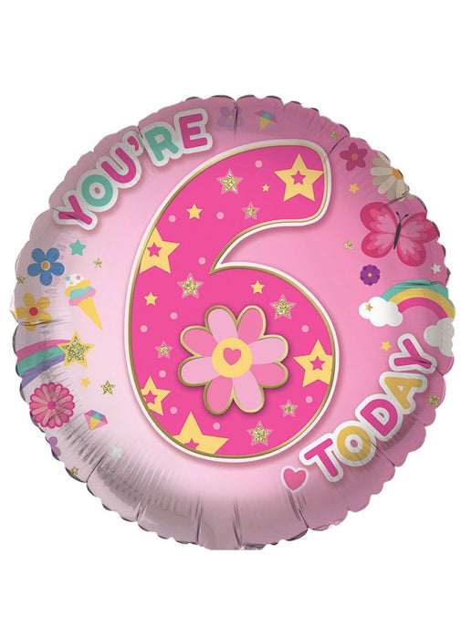 Age 6 Girl Foil Balloon