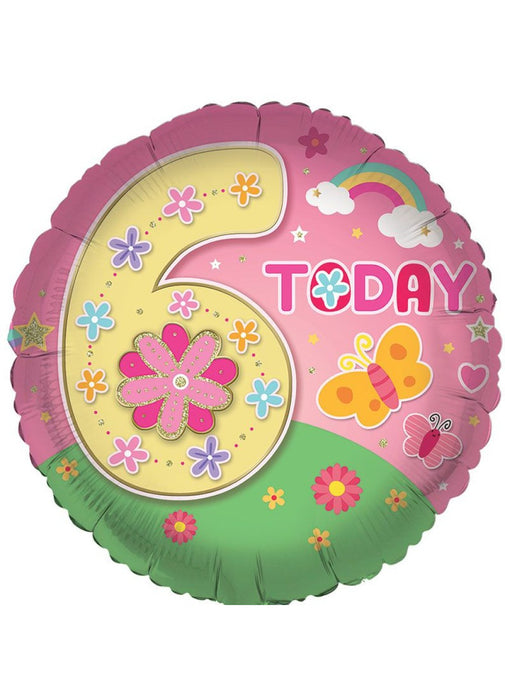 Age 6 Girl Foil Balloon