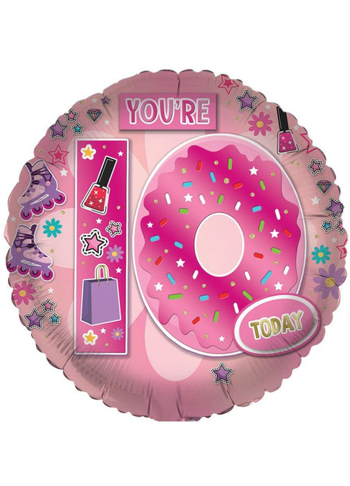 Age 10 Girl Foil Balloon