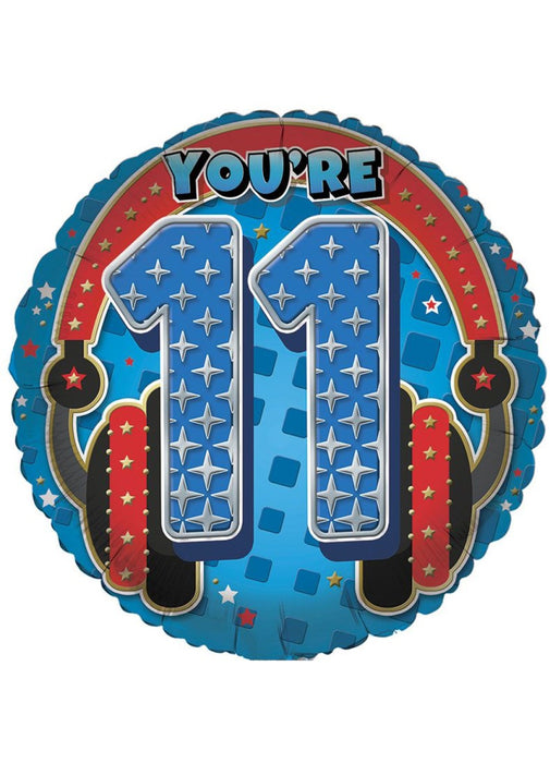 Age 11 Boy Foil Balloon