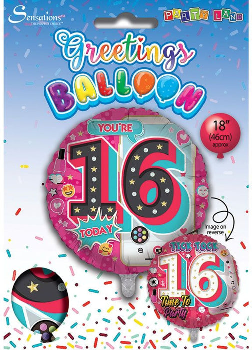 Age 16 Girl Foil Balloon