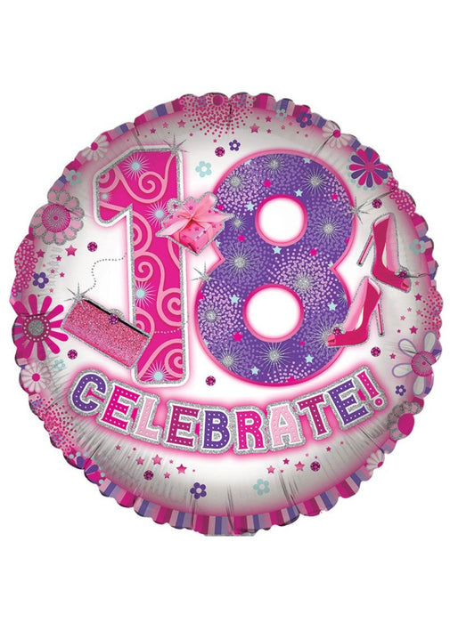 Age 18 Girl Foil Balloon