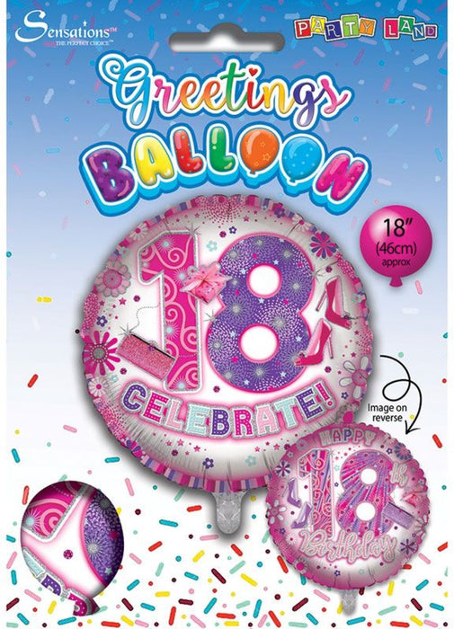 Age 18 Girl Foil Balloon