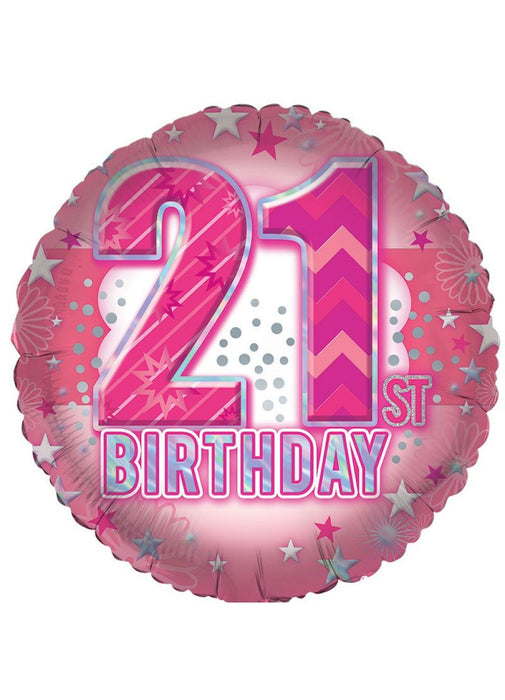 Age 21 Girl Foil Balloon