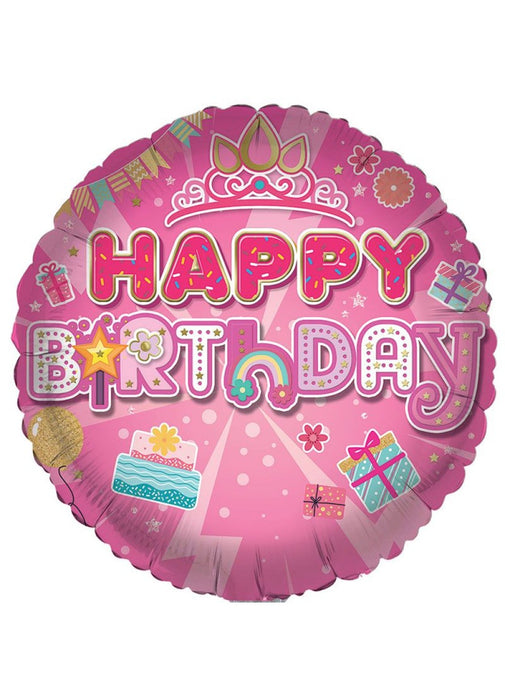 Pink Birthday Wishes Foil Balloon