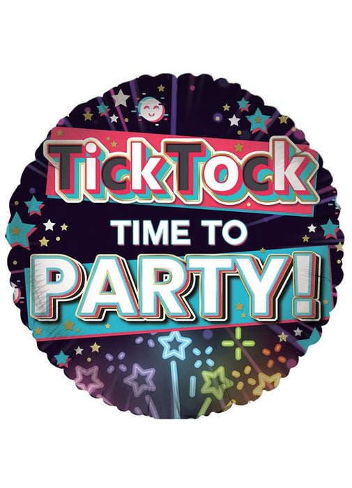 Tick Tock Party Foil Balloon
