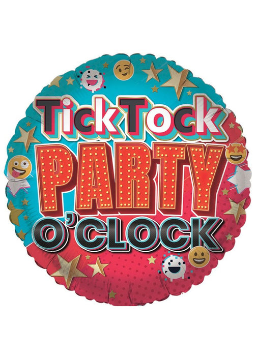 Tick Tock Party Foil Balloon