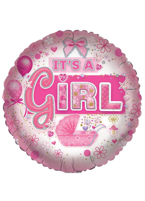 It's A Girl Foil Balloon