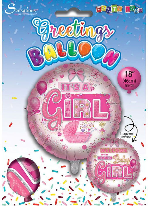It's A Girl Foil Balloon
