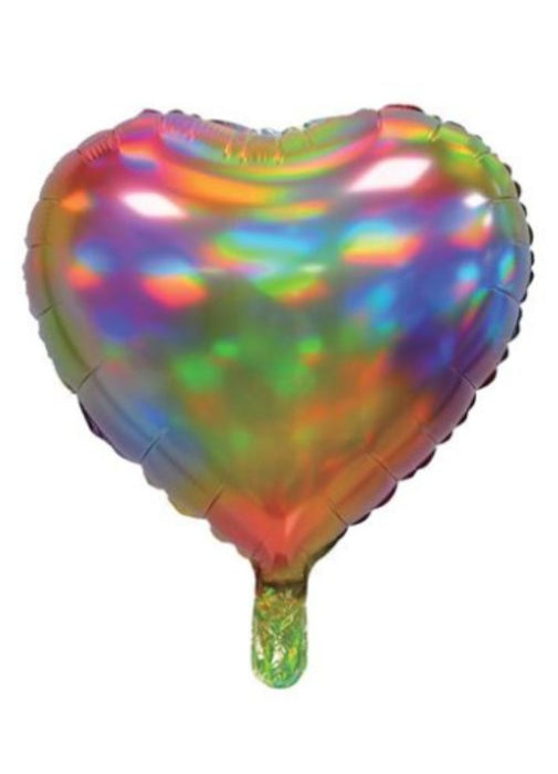 Iridescent Rainbow Heart Balloon