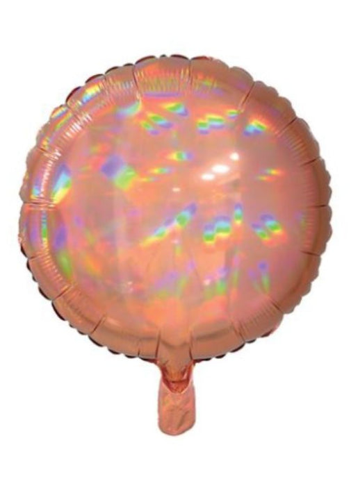 Iridescent Rose Gold Circle Balloon