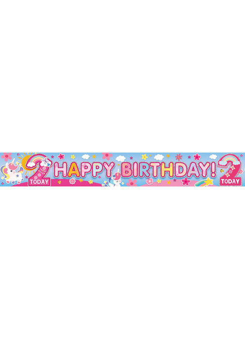 Age 2 Girl Foil Banner