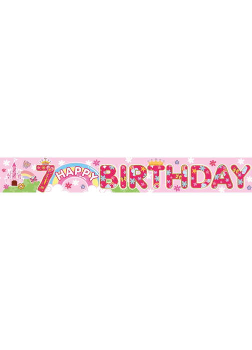 Age 7 Girl Foil Banner