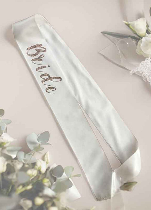 Bride Diamante Sash