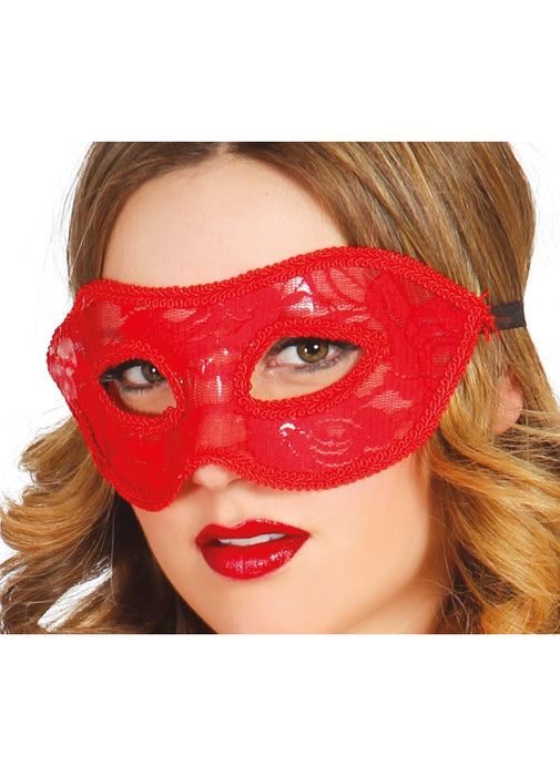 Red Lace Eyemask
