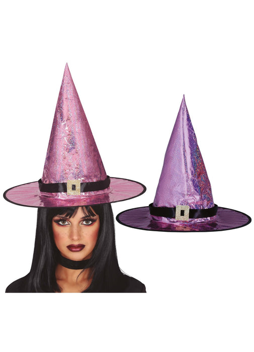 Pink Shiny Witch Hat