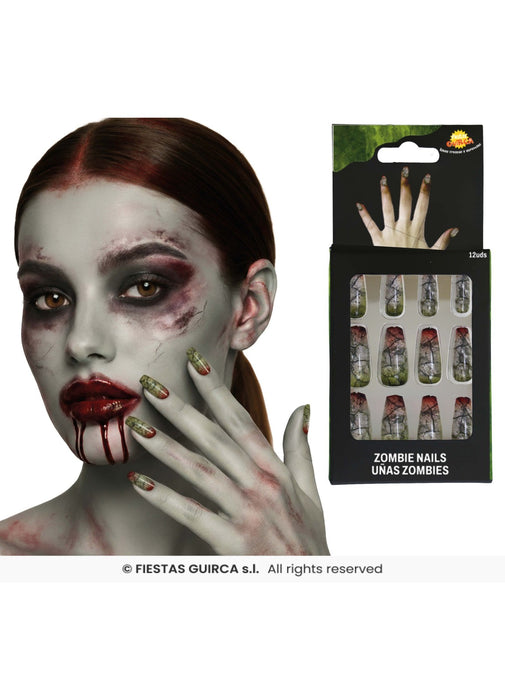 Zombie Horror Nails 12pk