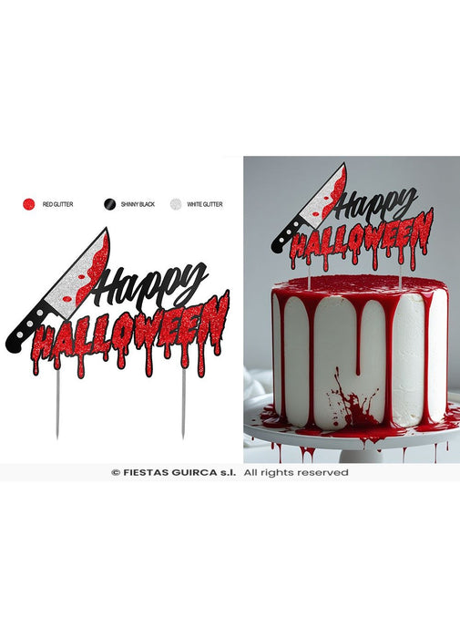 Happy Halloween Cake Topper