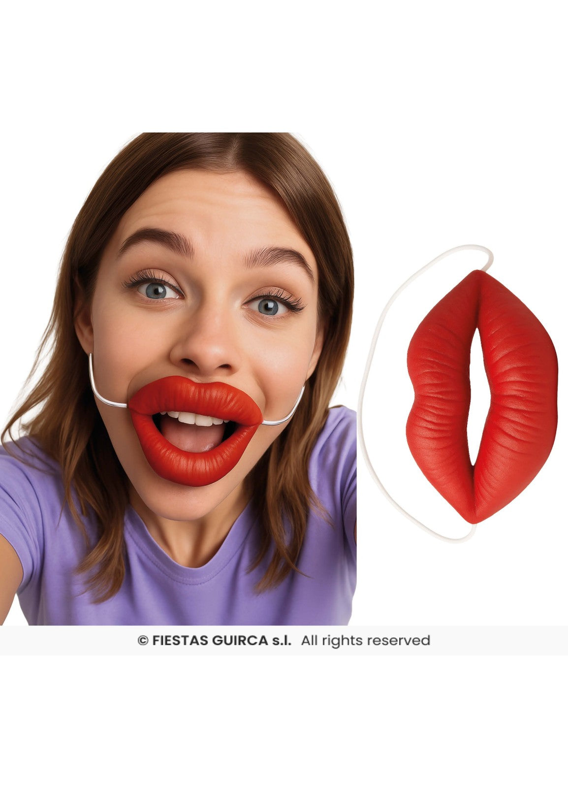 Grotesque Latex Lips — Party Britain