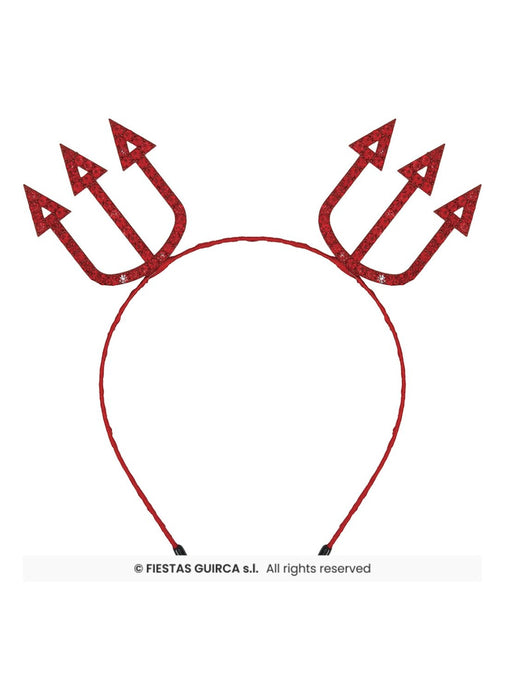 Red Trident Devil Headband