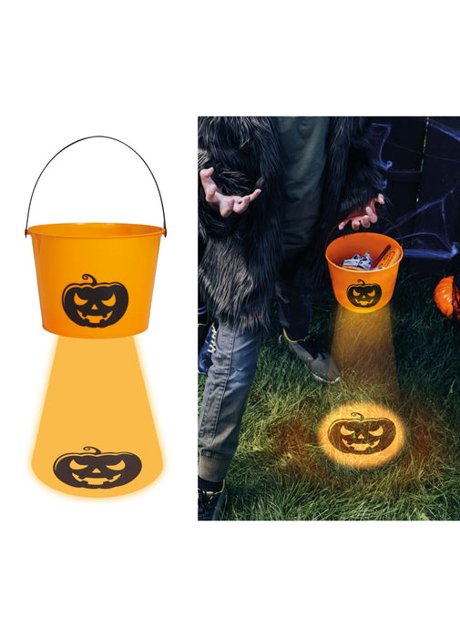 Orange Candy Bucket with Light