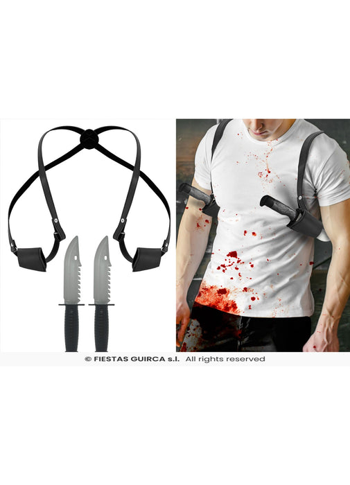 Shoulder Holster with Knives