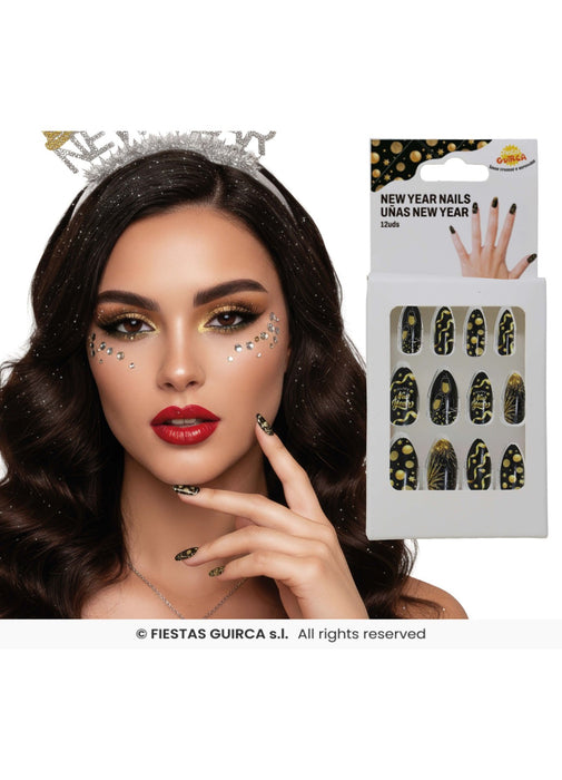 Happy New Year Nails 12pk