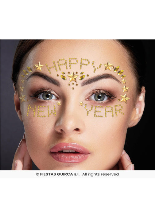 Happy New Year Face Jewels