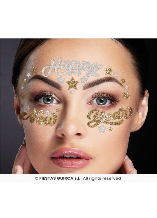 Happy New Year Face Jewels