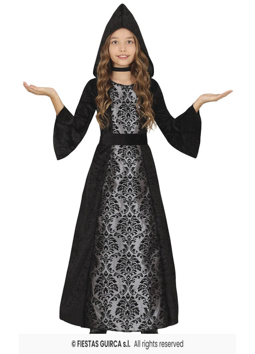 Black Hooded Girl's Costume