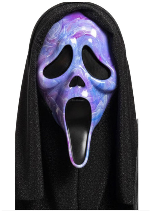 Ghost Face Purple Marbled Mask
