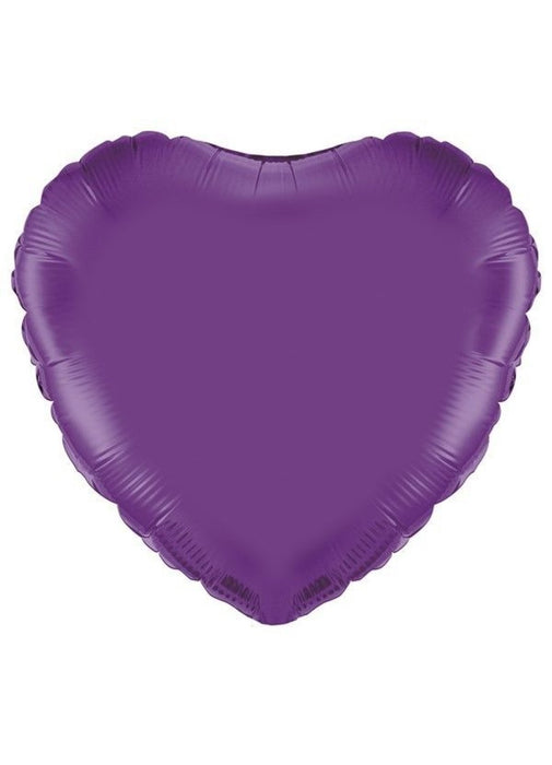 Metallic Purple Heart Foil Balloon