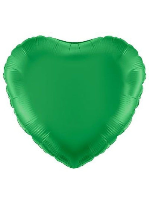 Green Heart Foil Balloon