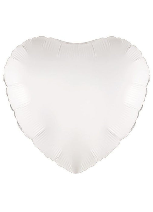 White Heart Foil Balloon