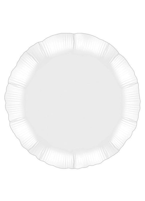 White Round Foil Balloon