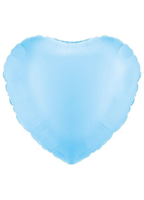 Metallic Light Blue Heart Foil Balloon