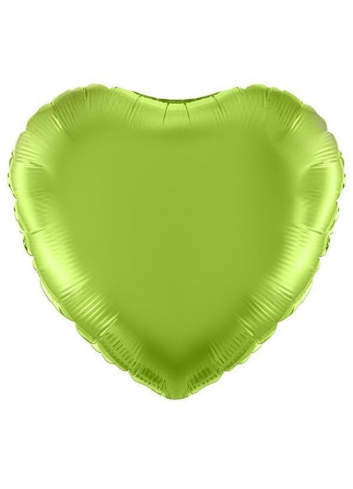 Lime Green Heart Foil Balloon